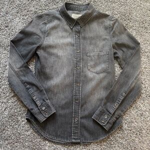 H&M- Studded Buttondown